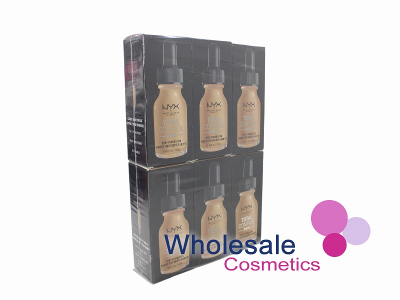 6 x NYX Total Control Drop Pro Foundation - 7.5 SOFT BEIGE